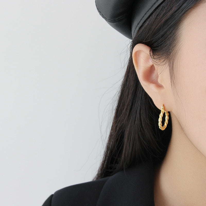 Woven Gold Earrings