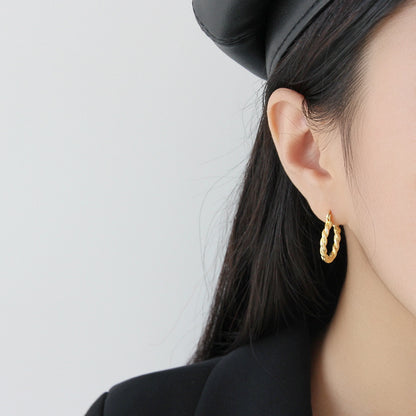 Woven Gold Earrings