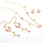 Conjunto de joyas florales