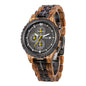 Multifunctional Men's Steel Wood Watch