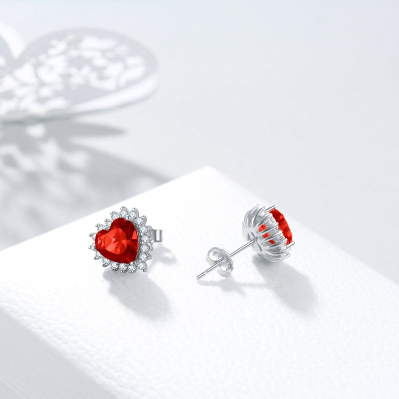 Red Crystal Earrings