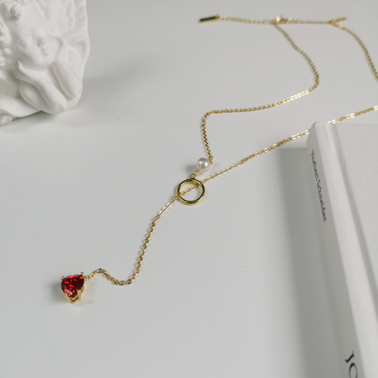 Collier Coeur Rouge