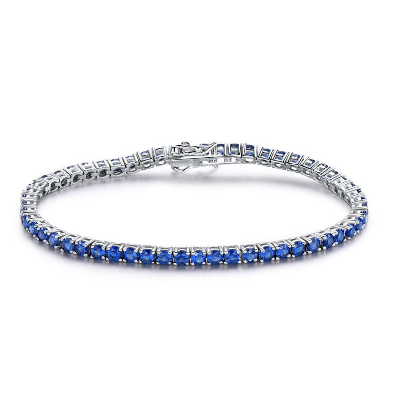 Silver Sapphire Bracelet