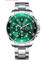 Sports Steel Luminous Calendar Quartz Watch