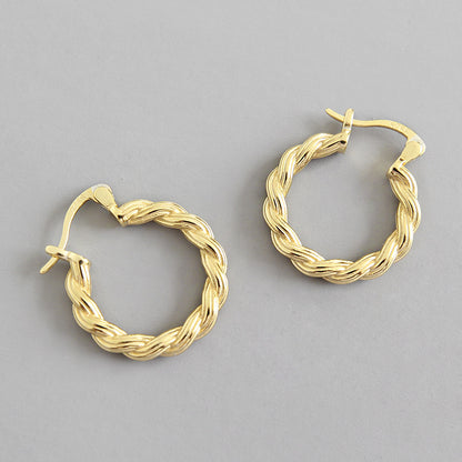 Woven Gold Earrings