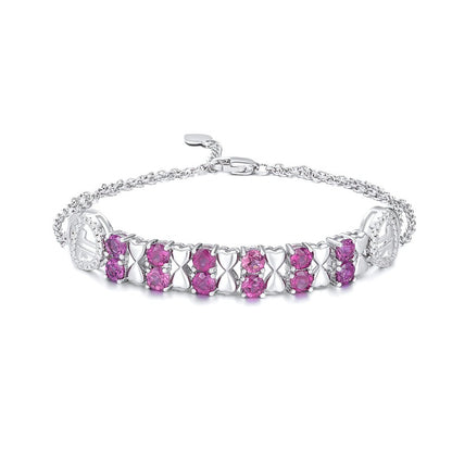 Pulsera de granate morado