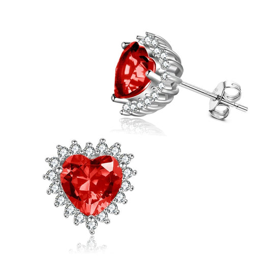 Red Crystal Earrings