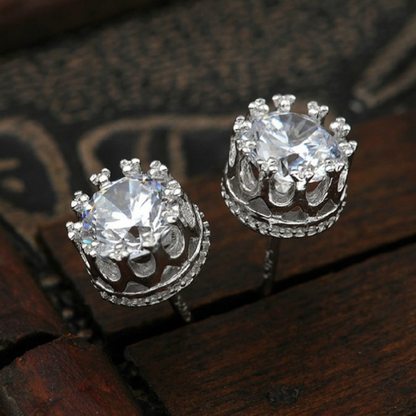 Simple Crown Earrings