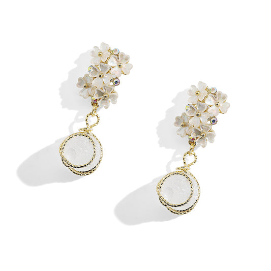 Floral Crystal Earrings