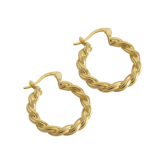 Woven Gold Earrings