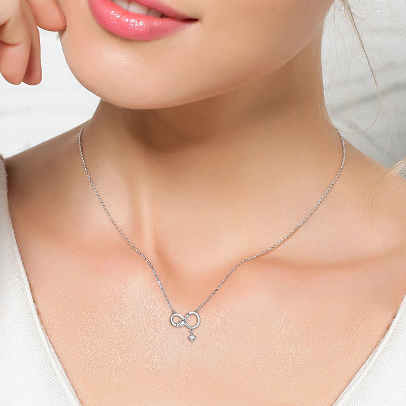 Collier infini en argent sterling 