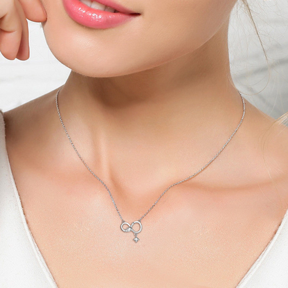 Collier infini en argent sterling 