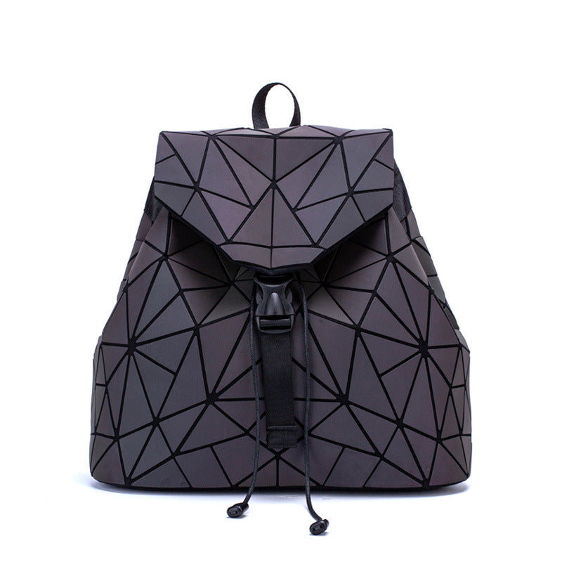 Colorful Geometric Folding Backpack