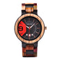 Full Wood Quartz Calendar Waterproof Watch