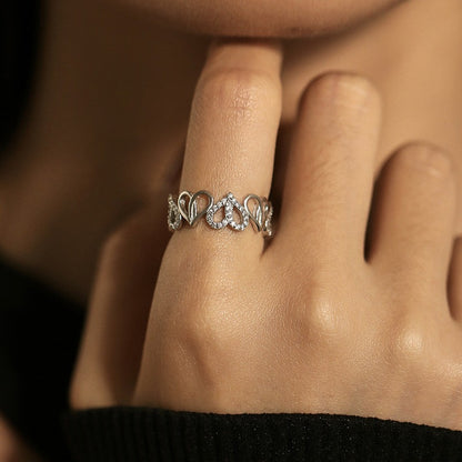 Love Heart-shaped Ring