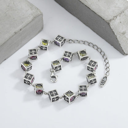 Pulsera de cubo arcoíris