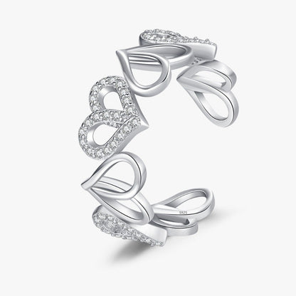 Love Heart-shaped Ring