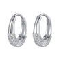 Boucles d'oreilles ovales en zircone