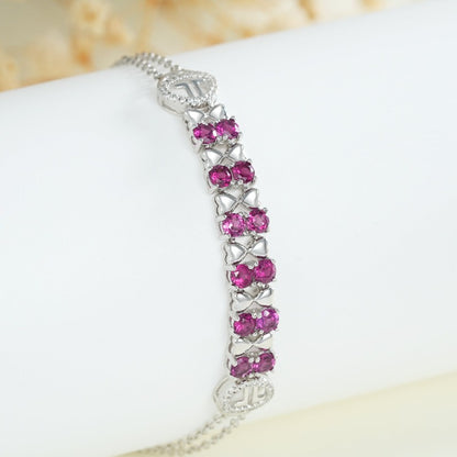 Pulsera de granate morado