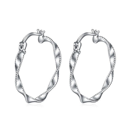 Zigzag Circle Earrings