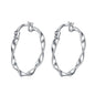 Zigzag Circle Earrings