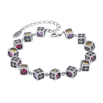 Pulsera de cubo arcoíris