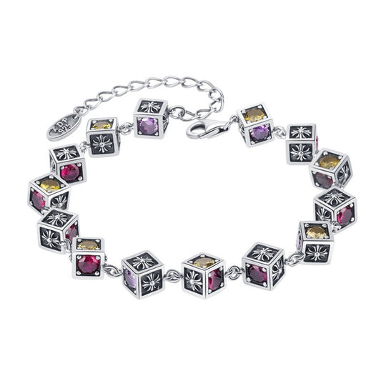 Bracelet Cube Arc-en-Ciel