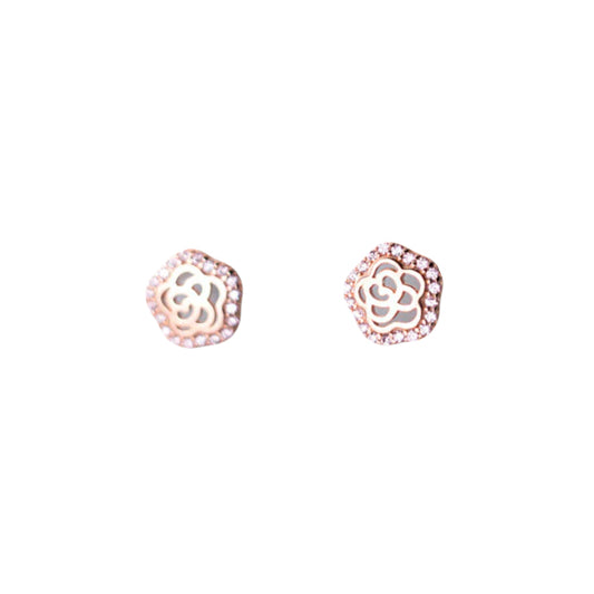 Flowers Inlay Earring