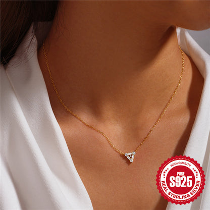 Triangle Diamond Necklace