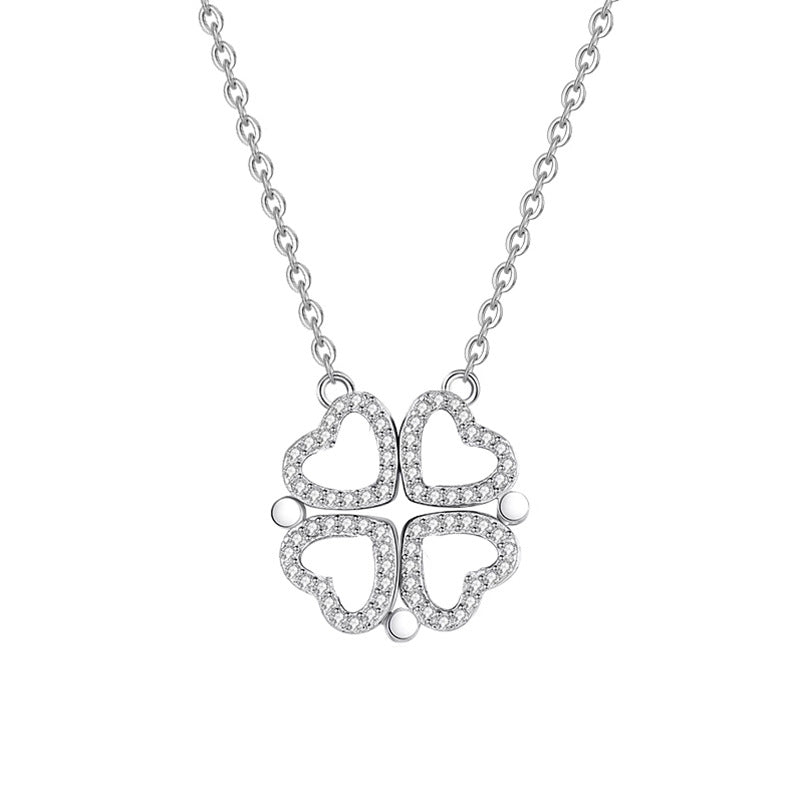 Heart-to-heart Clover Necklace