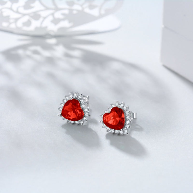 Red Crystal Earrings