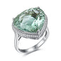 Natural Green Crystal Ring