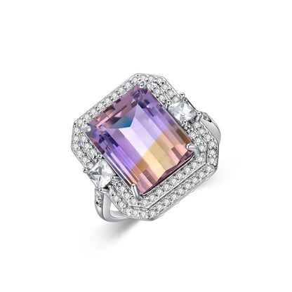 Purple Crystal Amethyst Ring