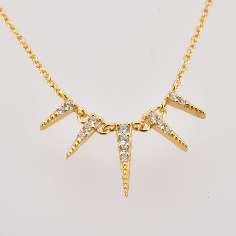 Tapered Diamond Style Necklace