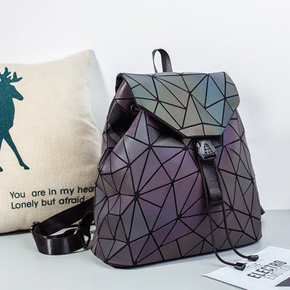 Colorful Geometric Folding Backpack