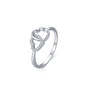 Two Hearts shaped Ring