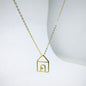 Sterling Silver House Pendant