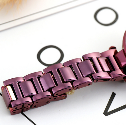 Rhinestone Steel Belt Watch