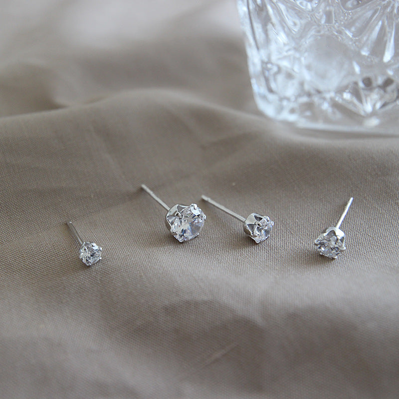 Boucles d'oreilles simples en argent