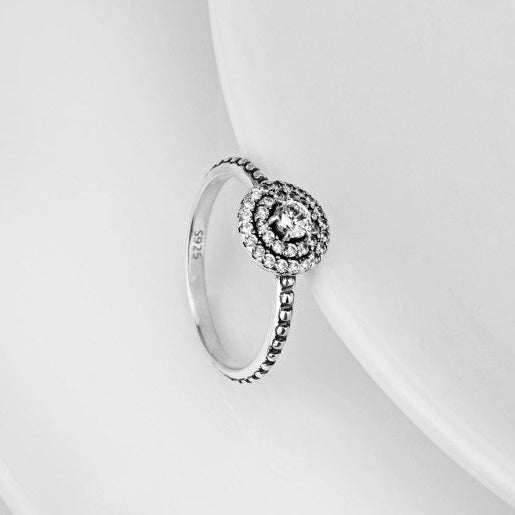 Bague en argent sterling avec étoile céleste