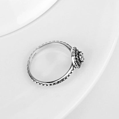 Bague en argent sterling avec étoile céleste