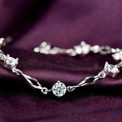 Sterling Silver Gem Bracelet