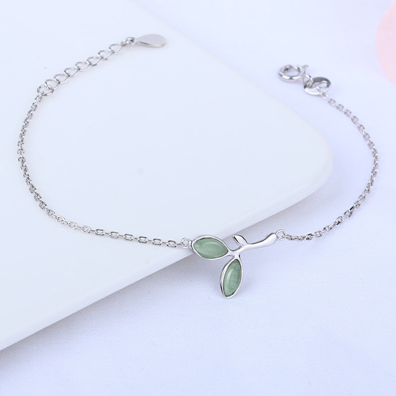 Green Leaf Anklet