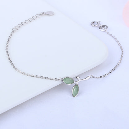 Green Leaf Anklet