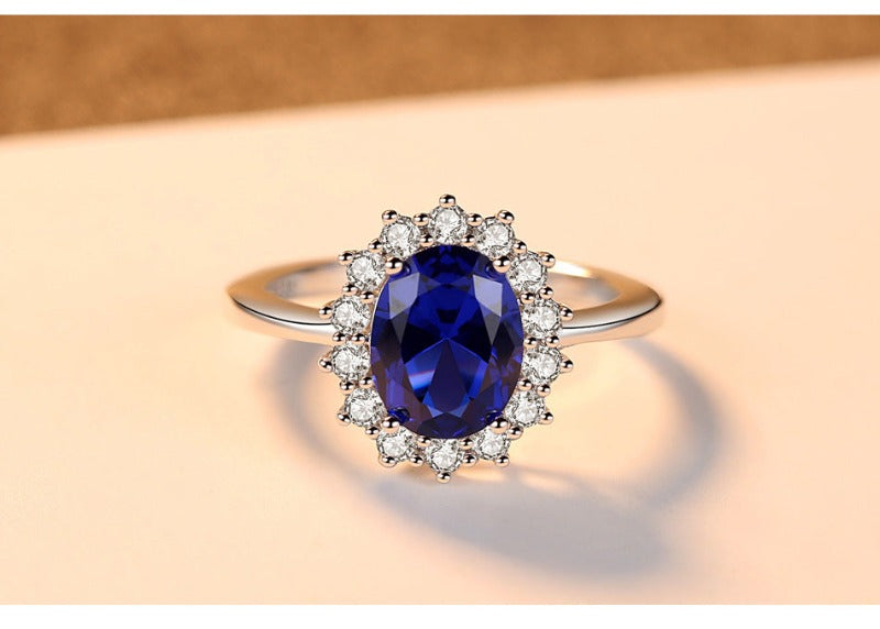 Anillo azul real 