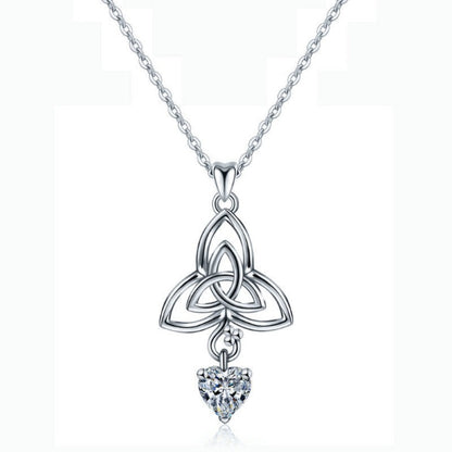 Collier en argent sterling en forme de cœur