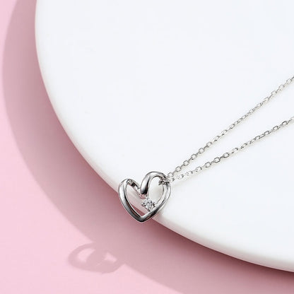 Collier d'amour en forme de coeur