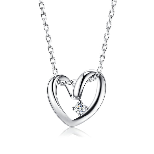 Collier d'amour en forme de coeur