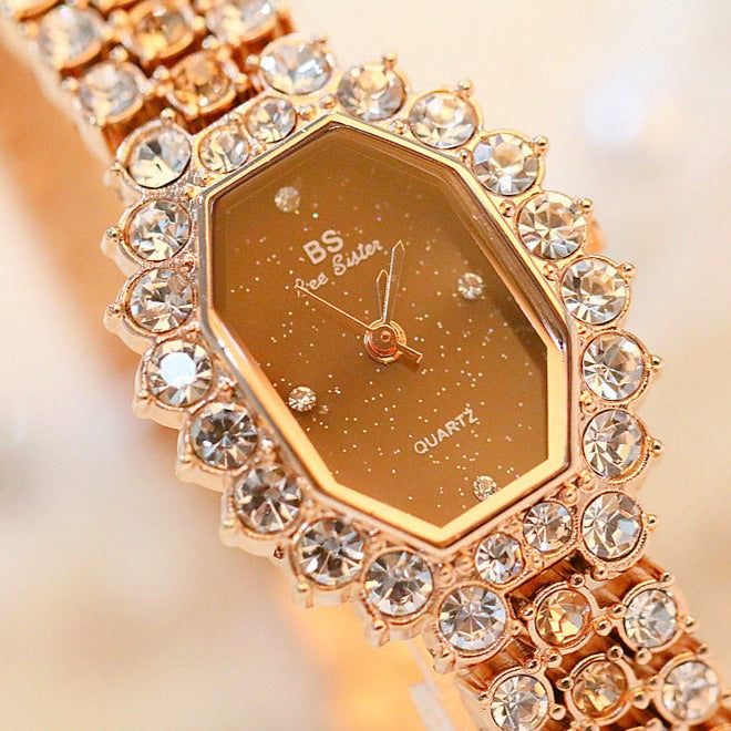 Luxury Diamond Steel Band Watch