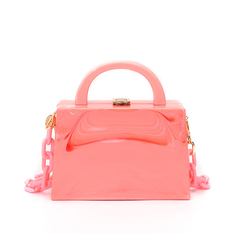 Acrylic Chain Plastic Crossbody Bag